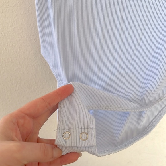 Forever 21 Light Blue Bodysuit Size Medium Summer Spring Tank Top - Picture 5 of 10